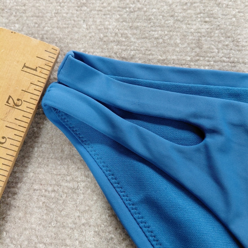 Altar'd State Swim Hipster Colbolt Blue BIKINI BOTTOM Size SMALL Side Slit - Picture 5 of 9